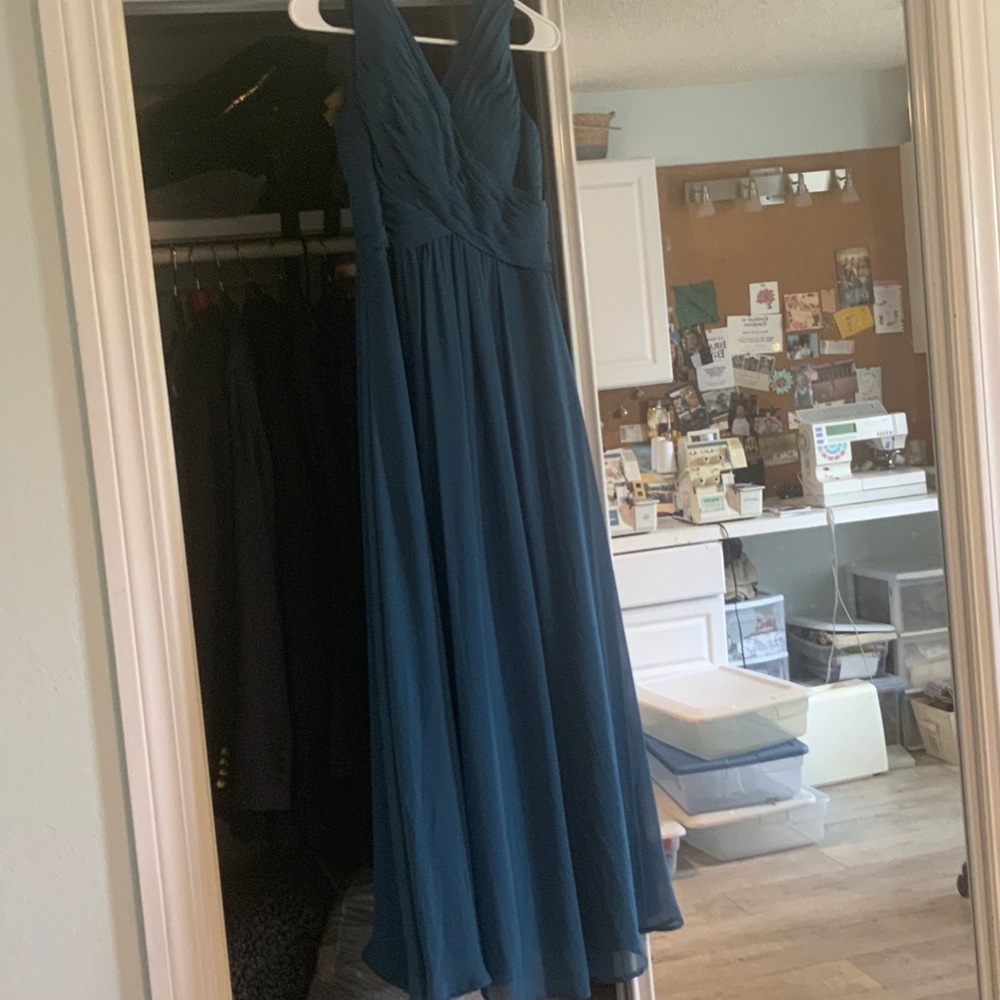 Azazie Teal Dress